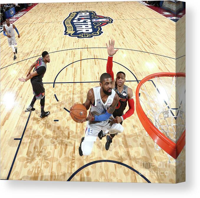 Event Canvas Print featuring the photograph Kyrie Irving by Nathaniel S. Butler