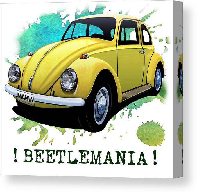 Beetle Canvas Print featuring the painting Beetlemania by Simon Read