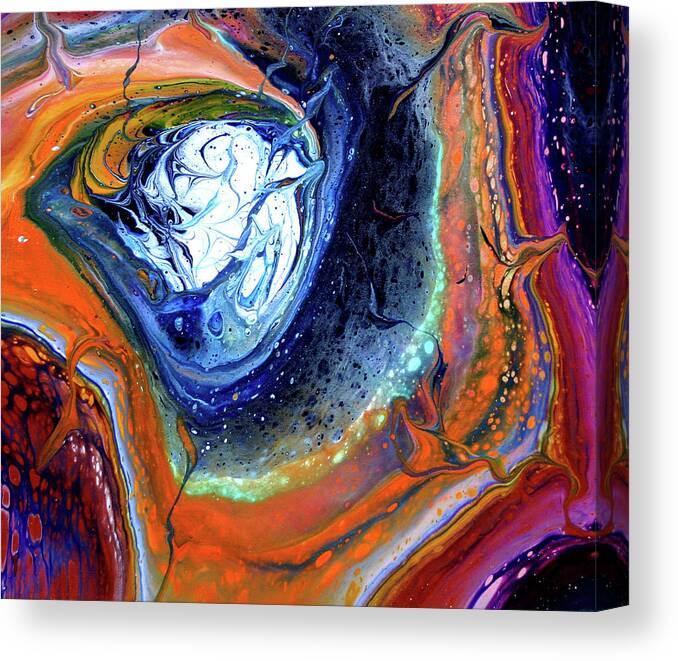 Acrylic Abstract Canvas Print featuring the painting Wisdom Seeker H2 by Diane Goble