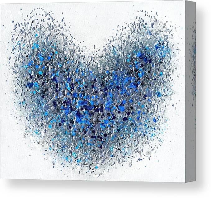 Heart Canvas Print featuring the painting Inspired Heart by Amanda Dagg