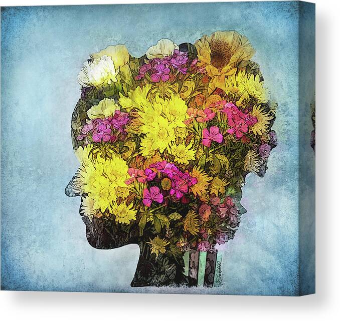 Flowers Canvas Print featuring the photograph Me Myself and I by Shara Abel