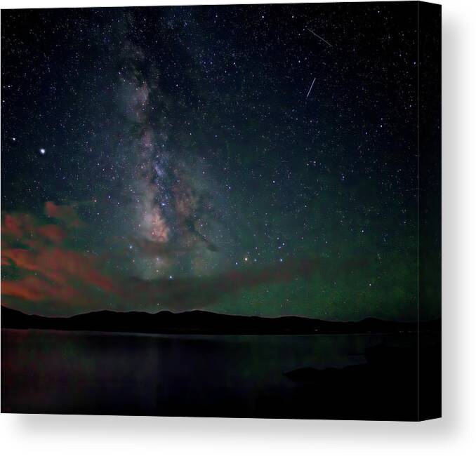 Milky Way Canvas Print featuring the photograph Milky Way Over South Park by Bob Falcone
