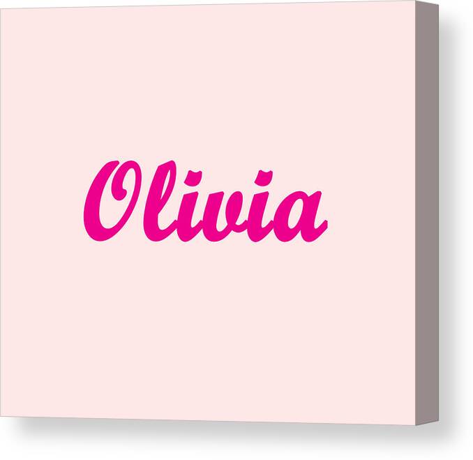 Olivia Canvas Print featuring the digital art Olivia 3 by Corinne Carroll