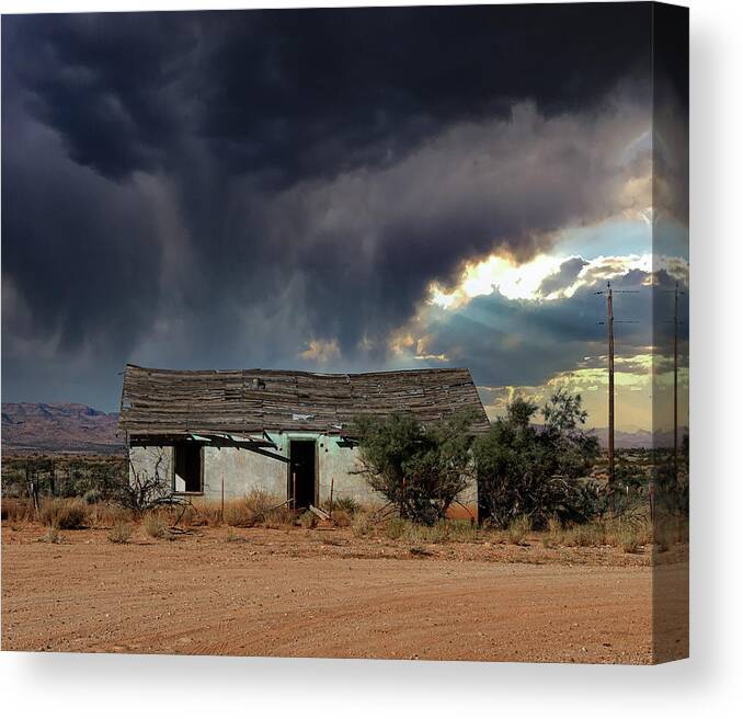 Clouds Canvas Print featuring the photograph Under the Stormy Skies by Carmen Kern