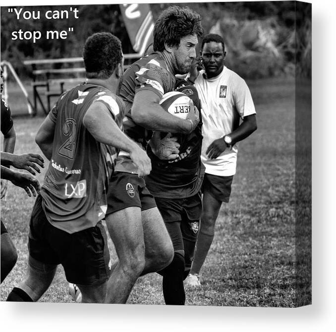 Sports Canvas Print featuring the photograph You Cant Stop Me by Montez Kerr