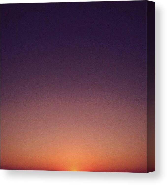  Canvas Print featuring the photograph \\ \\\ Sunset Gradients /// // by Alex Mortensen