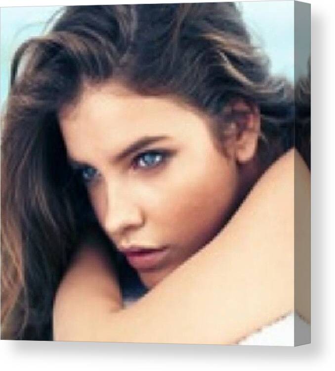 Perfect Canvas Print featuring the photograph [ #barbarapalvin #cute #perfect by The Girl Who Loves Pandas