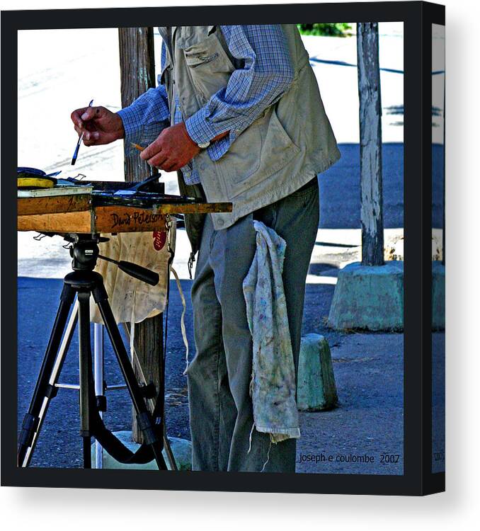 David Peterson Canvas Print featuring the digital art David Peterson in Locke by Joseph Coulombe
