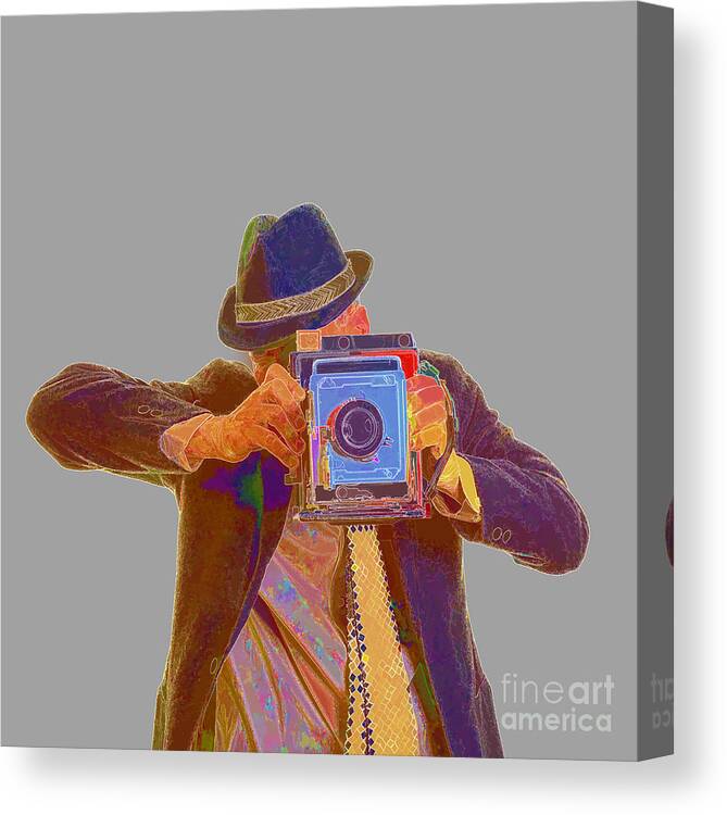  Paparazzi Canvas Print featuring the photograph Paparazzi by Edward Fielding