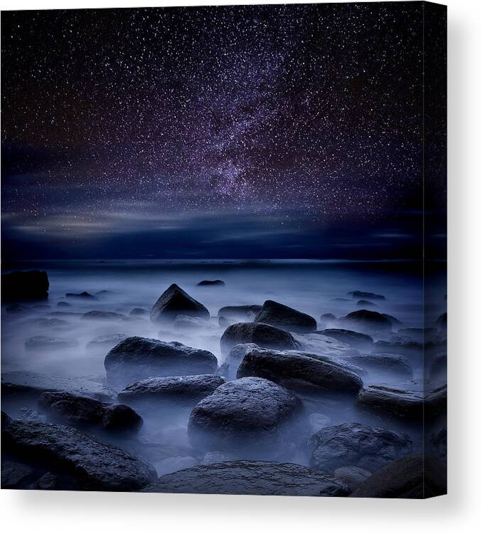 Night Canvas Print featuring the photograph Where dreams begin by Jorge Maia