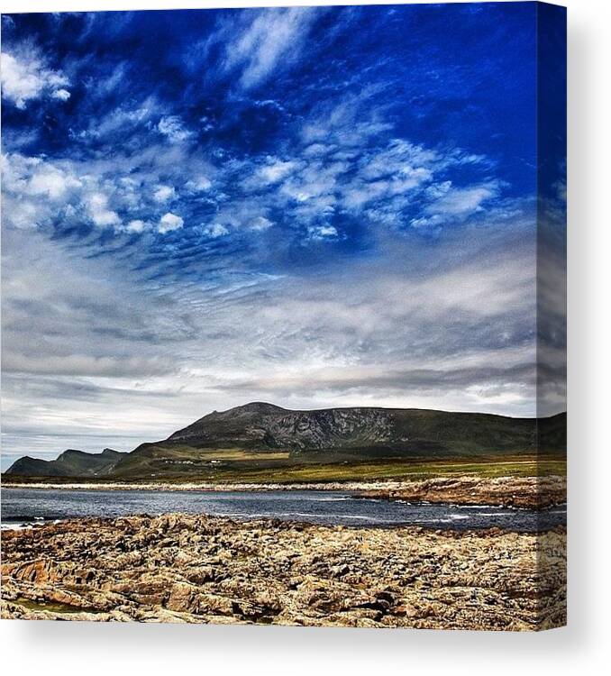 Shotaward Canvas Print featuring the photograph #achillisland #ireland #landscape #1 by Luisa Azzolini