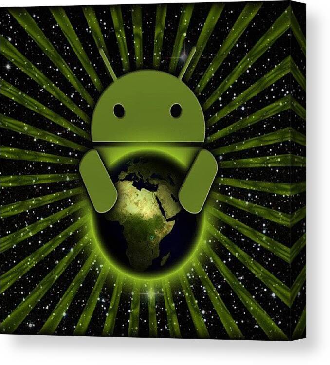 Androidcommunity Canvas Print featuring the photograph #android #androidonly #google #1 by Chikhaoui Zouhaier