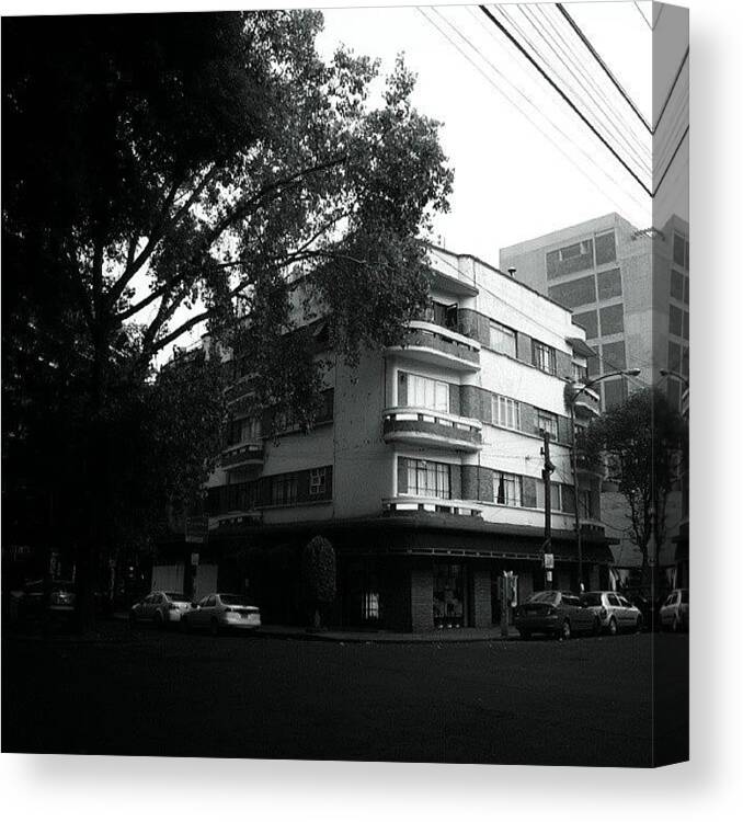 Deco Canvas Print featuring the photograph #architecture #facade #art #deco #1 by Joe Giampaoli
