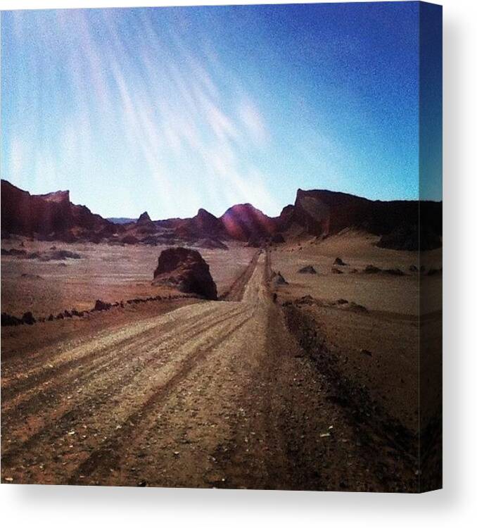 Parched Canvas Print featuring the photograph Atacama Desert #1 by Eddie Obo