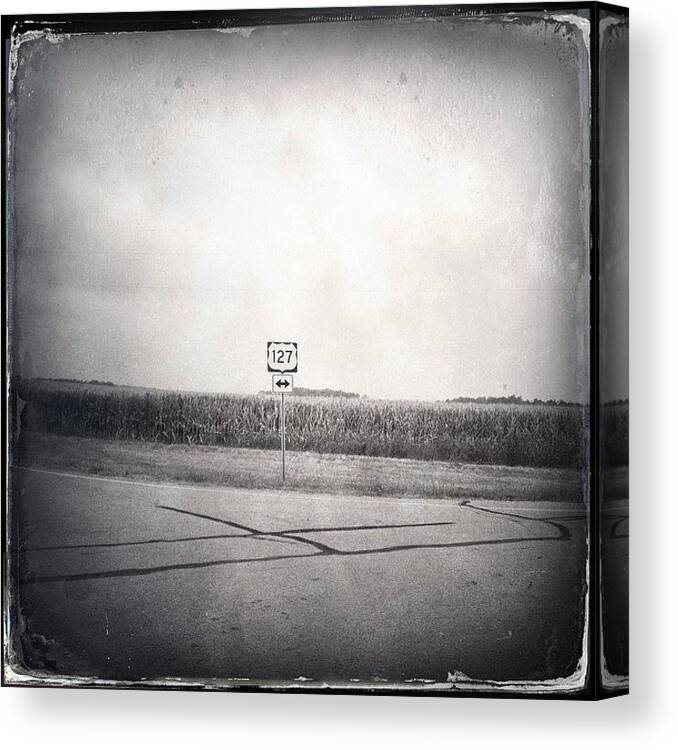 Ic_hipsta Canvas Print featuring the photograph Crossroads #1 by Natasha Marco
