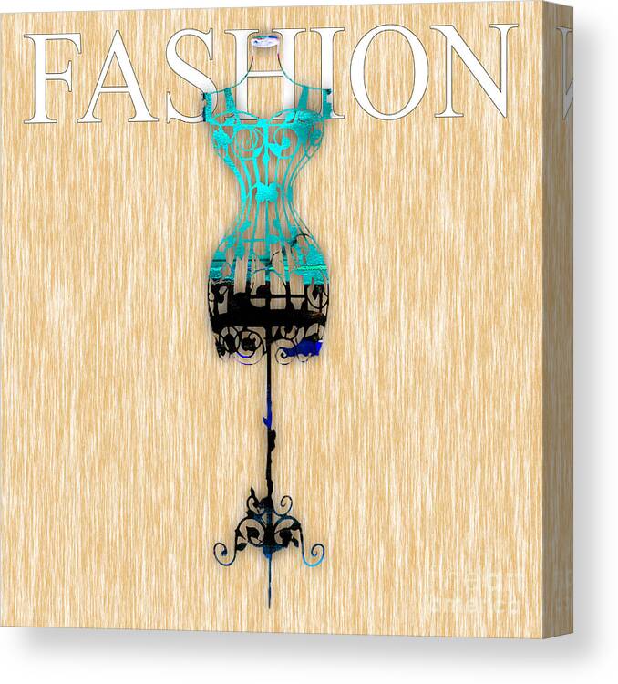 Fashion Canvas Print featuring the mixed media Fashion #1 by Marvin Blaine