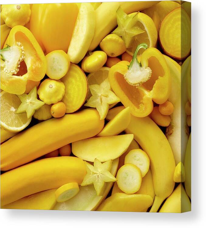 Close Up Canvas Print featuring the photograph Fresh Yellow Produce #1 by Science Photo Library