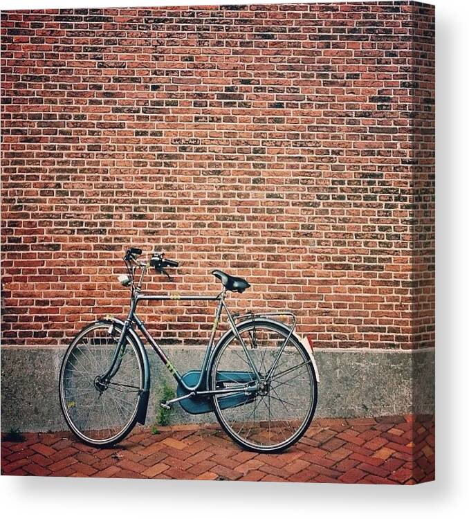 Bicycle Canvas Print featuring the photograph Getting Older Is Like Riding A #1 by Yoyo Ijonk