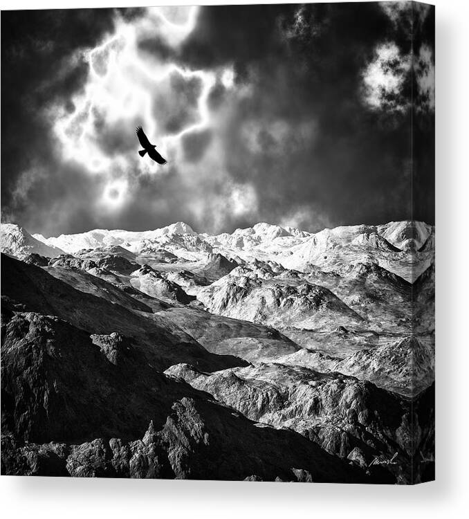 Bald Eagle Canvas Print featuring the photograph Heaven's Breath 15 #1 by The Art of Marsha Charlebois