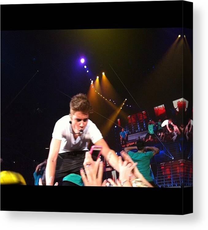 Justin Canvas Print featuring the photograph Instagram Photo #1 by Hannah Wanous