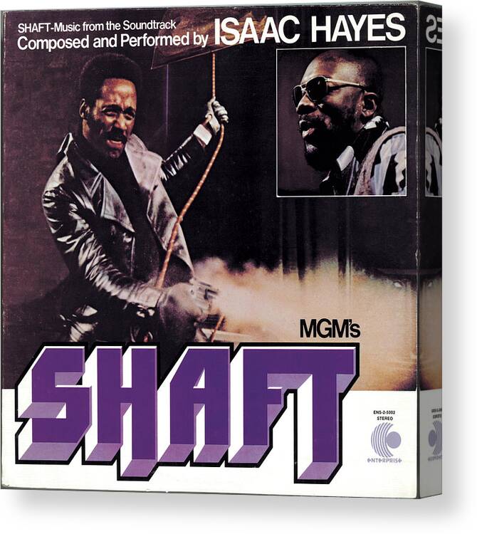 Funk Canvas Print featuring the digital art Isaac Hayes - Shaft #1 by Concord Music Group