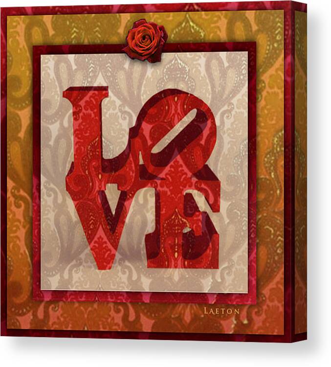 Love Canvas Print featuring the photograph Love #1 by Richard Laeton