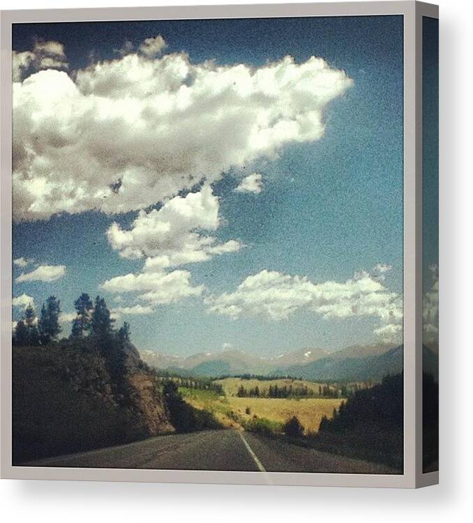 Beautiful Canvas Print featuring the photograph #nature #coffe #mountains #sky #skyporn #1 by Starr Meissner