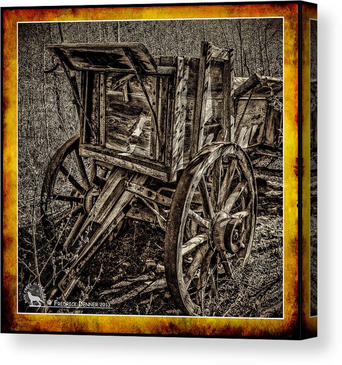 Wagon Canvas Print featuring the photograph Old Wagon #1 by Fred Denner
