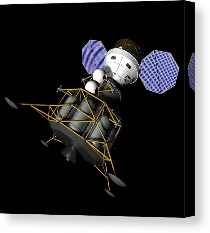 Orion Canvas Print featuring the photograph Orion And Altair Spacecrafts #1 by Paul Wootton/science Photo Library