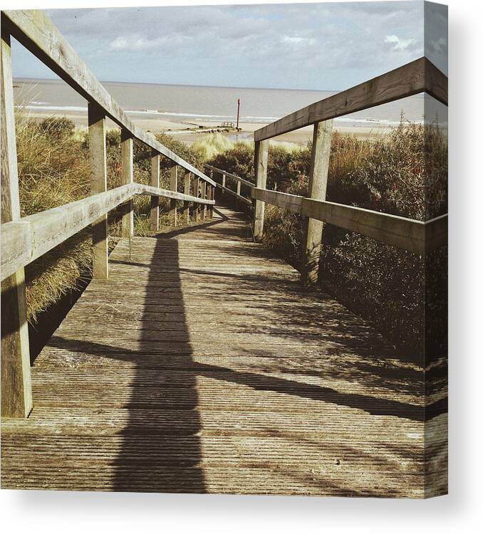 Anderby Creek Canvas Print featuring the photograph Pathway to the Beach #1 by Gemma Knight