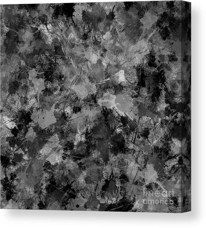 Shades Canvas Print featuring the digital art Shades of Gray #2 by Phil Perkins