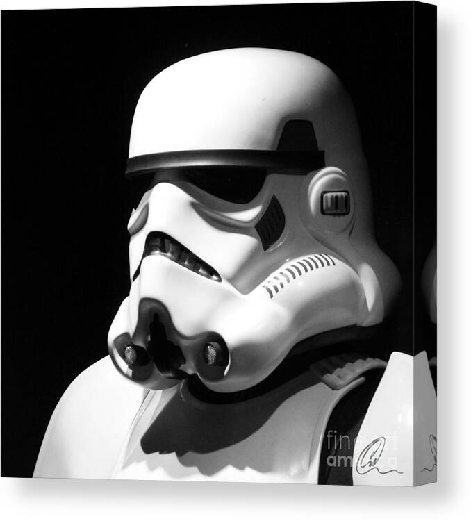 Star Wars Canvas Print featuring the photograph Stormtrooper #2 by Chris Thomas