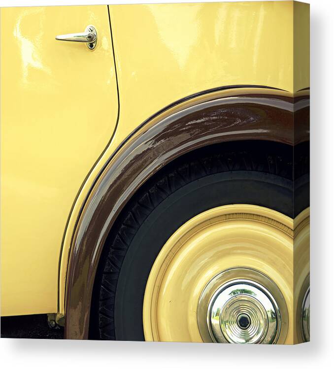   Canvas Print featuring the photograph Vintage Car #1 by Chevy Fleet