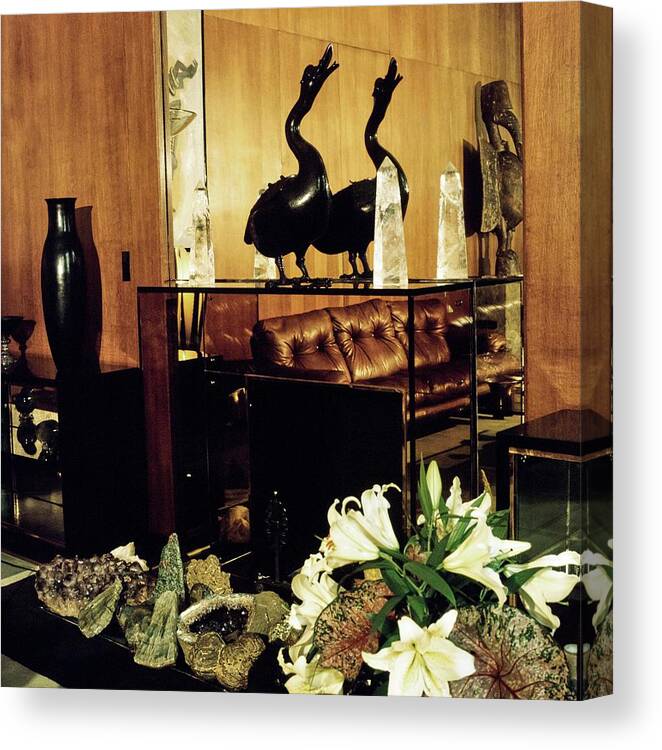 Paris Canvas Print featuring the photograph Yves Saint Laurent's Living Room by Horst P. Horst