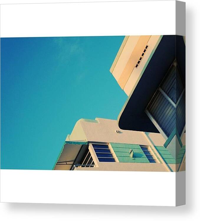 Love Canvas Print featuring the photograph {miami Beach's Art Deco} In 1979 #14 by Joel Lopez