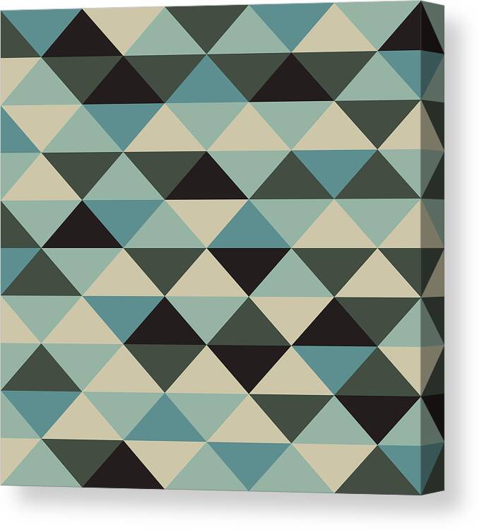 Abstract Canvas Print featuring the digital art Pixel Art #140 by Mike Taylor