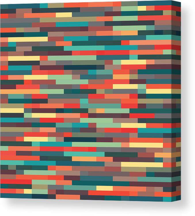Abstract Canvas Print featuring the digital art Geometric #16 by Mike Taylor