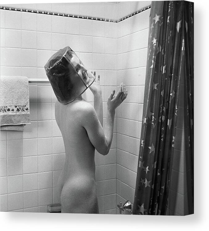 Woman in shower art