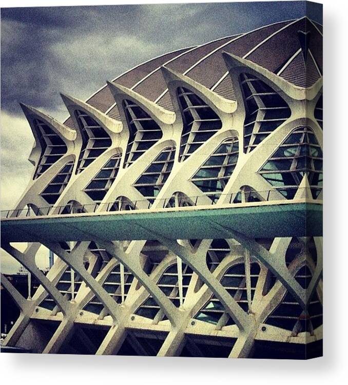 Instagram Canvas Print featuring the photograph City of Arts and Sciences #2 by Mauro Sotelo