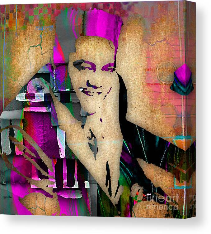 Fats Domino Canvas Print featuring the mixed media Fats Domino Collection #2 by Marvin Blaine