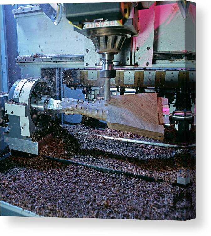 92f Canvas Print featuring the photograph Gun Manufacture #2 by Philippe Psaila/science Photo Library