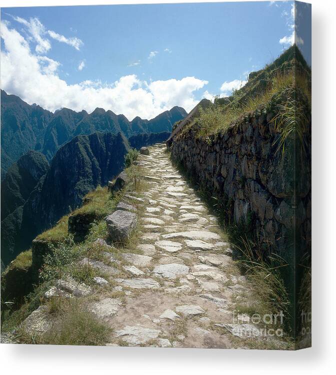 Machu Picchu Canvas Print featuring the photograph Machu Picchu, Peru #2 by Richard Bergmann