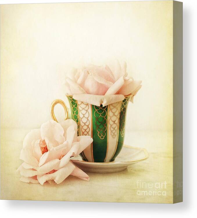 Rose Canvas Print featuring the photograph Nostalgia #2 by Priska Wettstein