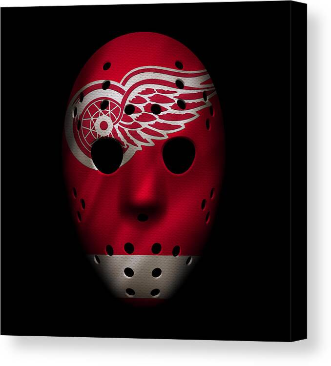 Red Wings Goalie Mask Canvas Print / Canvas Art by Joe Hamilton - Pixels  Canvas Prints