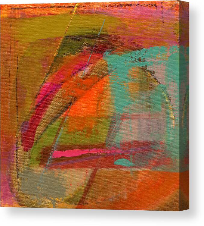 Abstract Canvas Print featuring the painting Untitled #283 by Chris N Rohrbach