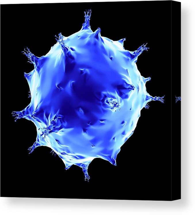 Virus Canvas Print featuring the photograph Virus #28 by Mehau Kulyk
