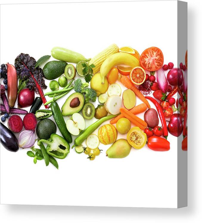 Close Up Canvas Print featuring the photograph Colourful Fresh Produce #3 by Science Photo Library