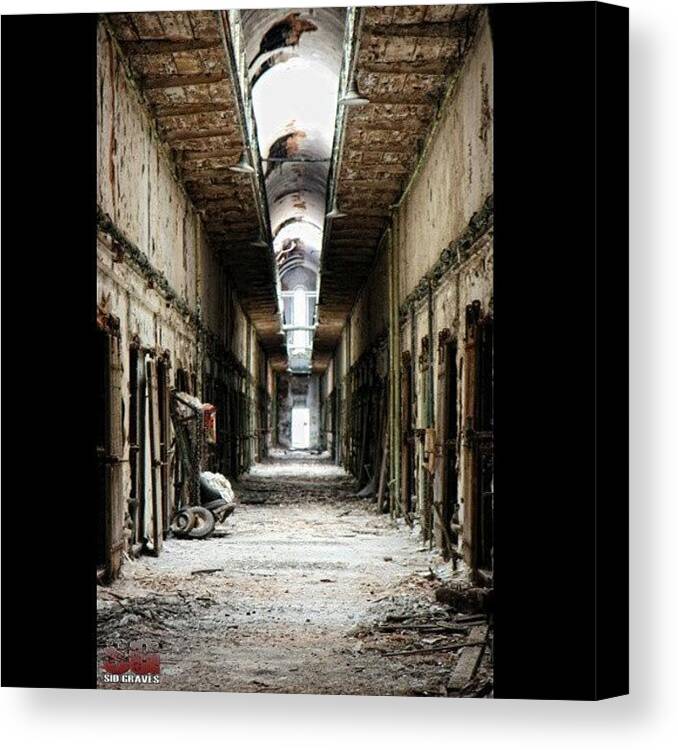 Primeshots Canvas Print featuring the photograph Eastern State Penn / #esp #escape #jail #3 by Sid Graves