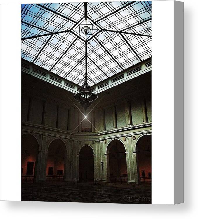Symmetry Canvas Print featuring the photograph The Brooklyn Museum's Beaux-arts Court #3 by Natasha Marco