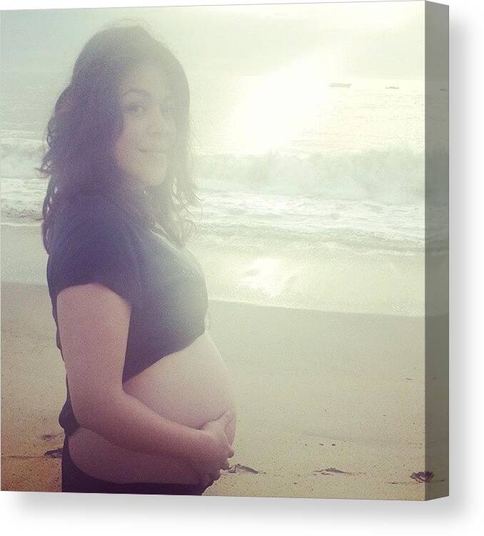39weeks Canvas Print featuring the photograph #39weeks #soblessed by Daisy Villa